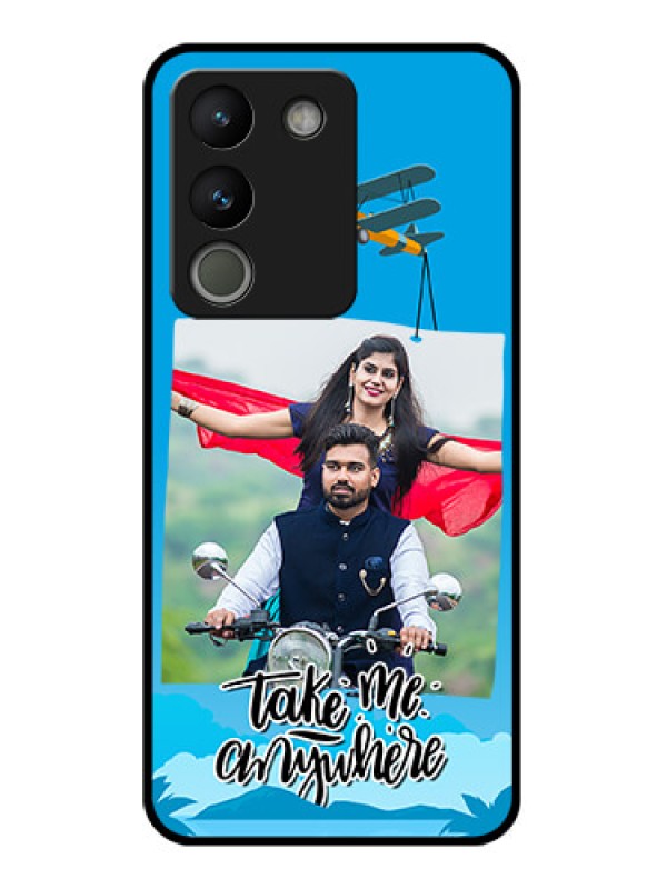 Custom Vivo Y200 5G Custom Glass Phone Case - Traveller Design