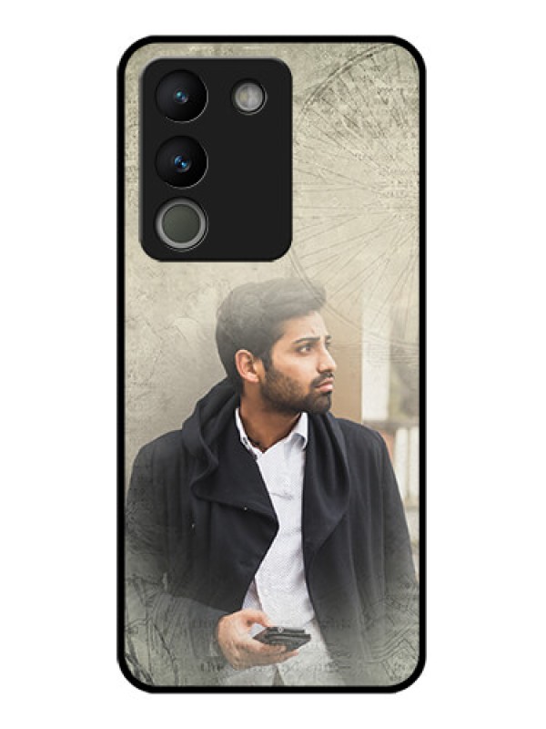 Custom Vivo Y200 5G Custom Glass Phone Case - With Vintage Design