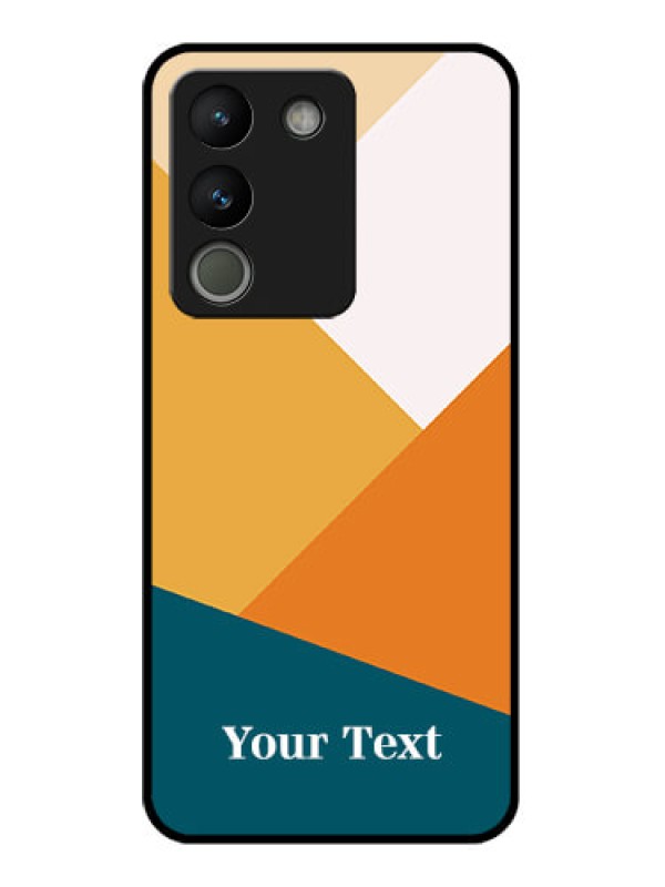 Custom Vivo Y200 5G Custom Glass Phone Case - Stacked Multi - Colour Design