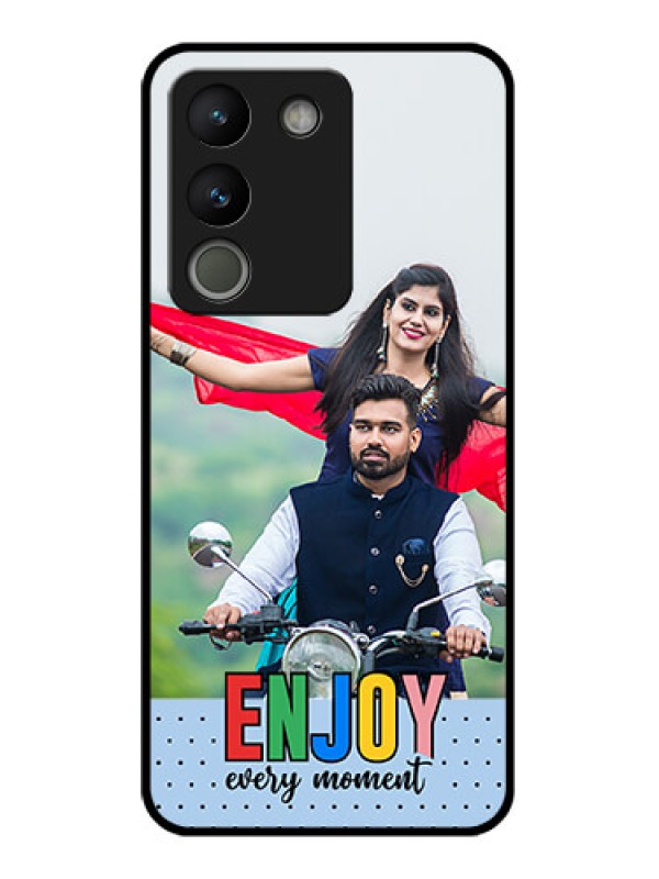 Custom Vivo Y200 5G Custom Glass Phone Case - Enjoy Every Moment Design
