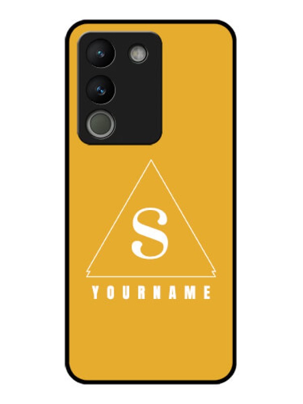 Custom Vivo Y200 5G Custom Glass Phone Case - Simple Triangle Design