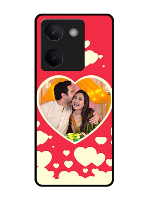 Custom Vivo Y200 Pro 5G Custom Glass Phone Case - Love Symbols Phone Cover Design