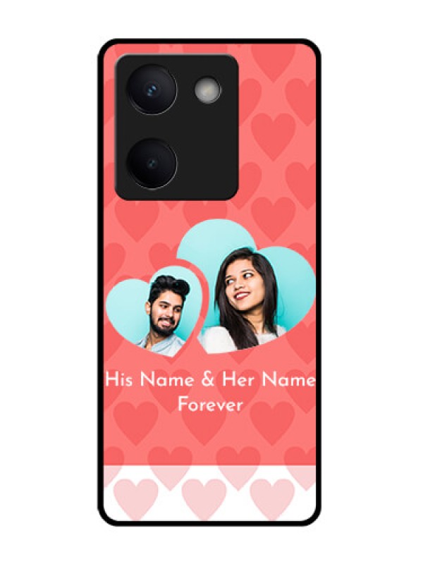 Custom Vivo Y200 Pro 5G Custom Glass Phone Case - Couple Pic Upload Design