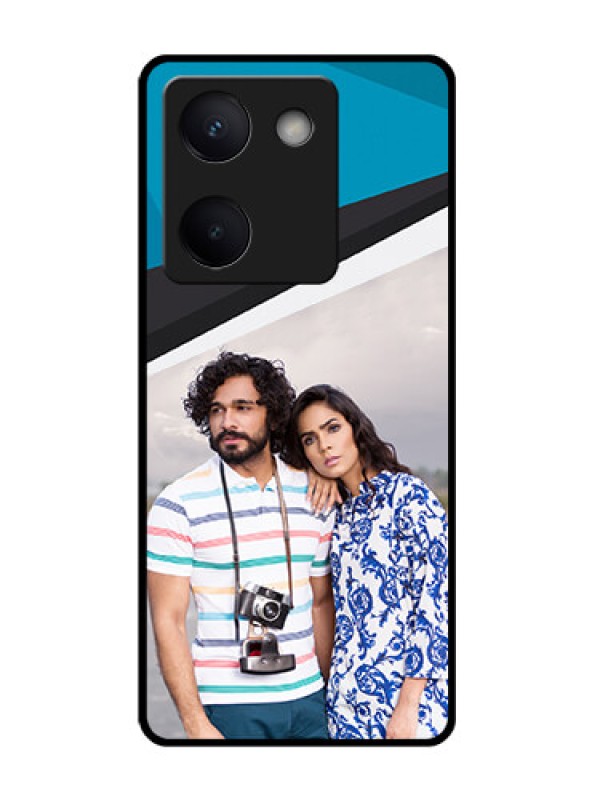 Custom Vivo Y200 Pro 5G Custom Glass Phone Case - Simple Pattern Photo Upload Design