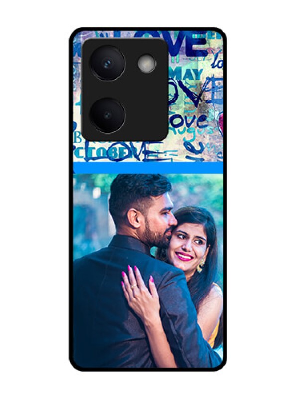 Custom Vivo Y200 Pro 5G Custom Glass Phone Case - Colorful Love Design