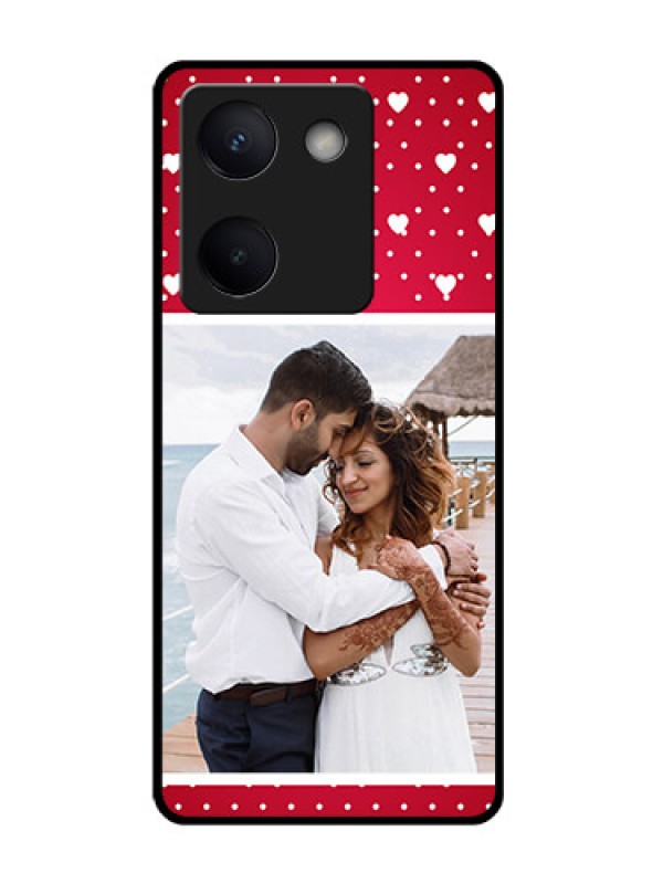 Custom Vivo Y200 Pro 5G Custom Glass Phone Case - Hearts Mobile Case Design