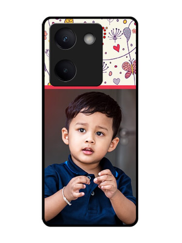 Custom Vivo Y200 Pro 5G Custom Glass Phone Case - Premium Floral Design