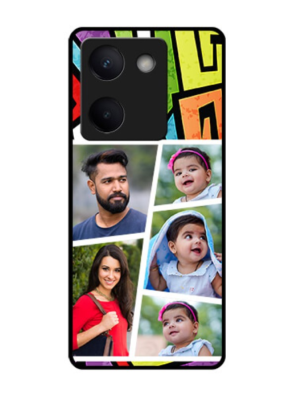 Custom Vivo Y200 Pro 5G Custom Glass Phone Case - Graffiti Pattern Design