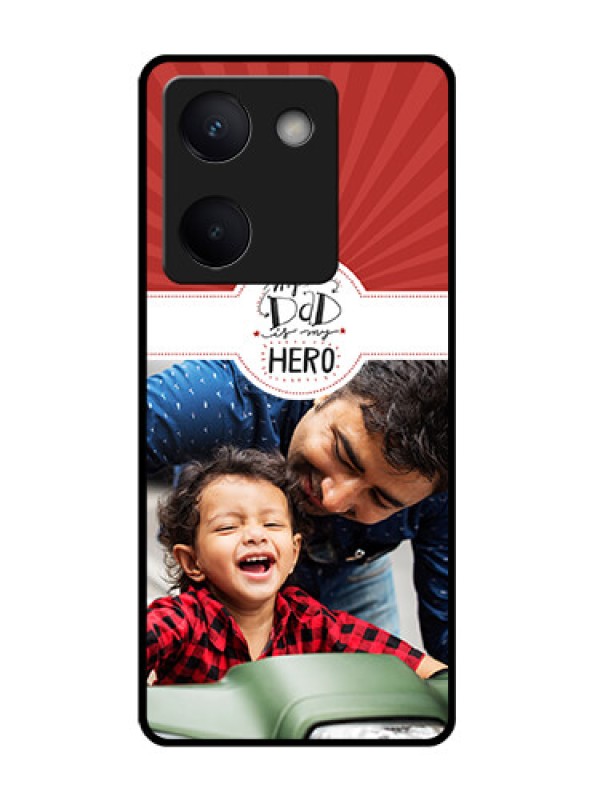 Custom Vivo Y200 Pro 5G Custom Glass Phone Case - My Dad Hero Design