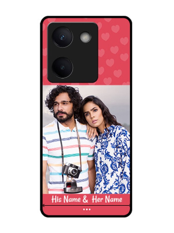 Custom Vivo Y200 Pro 5G Custom Glass Phone Case - Simple Love Design