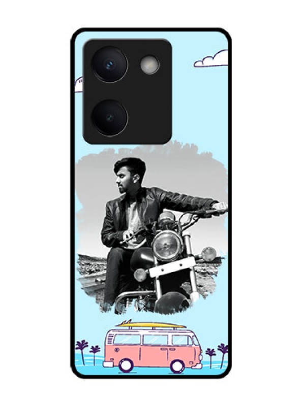 Custom Vivo Y200 Pro 5G Custom Glass Phone Case - Travel & Adventure Design