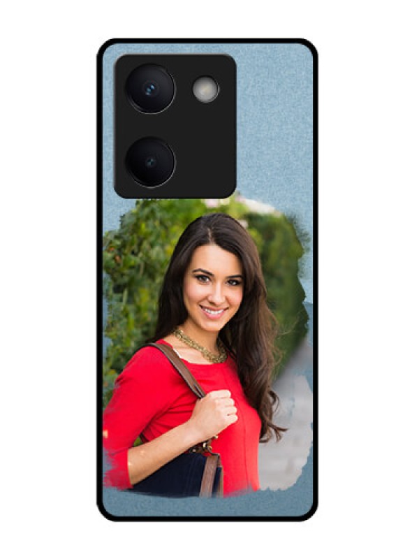 Custom Vivo Y200 Pro 5G Custom Glass Phone Case - Grunge Line Art Design