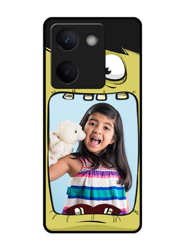 Custom Vivo Y200 Pro 5G Custom Glass Phone Case - Cartoon Monster Back Case Design