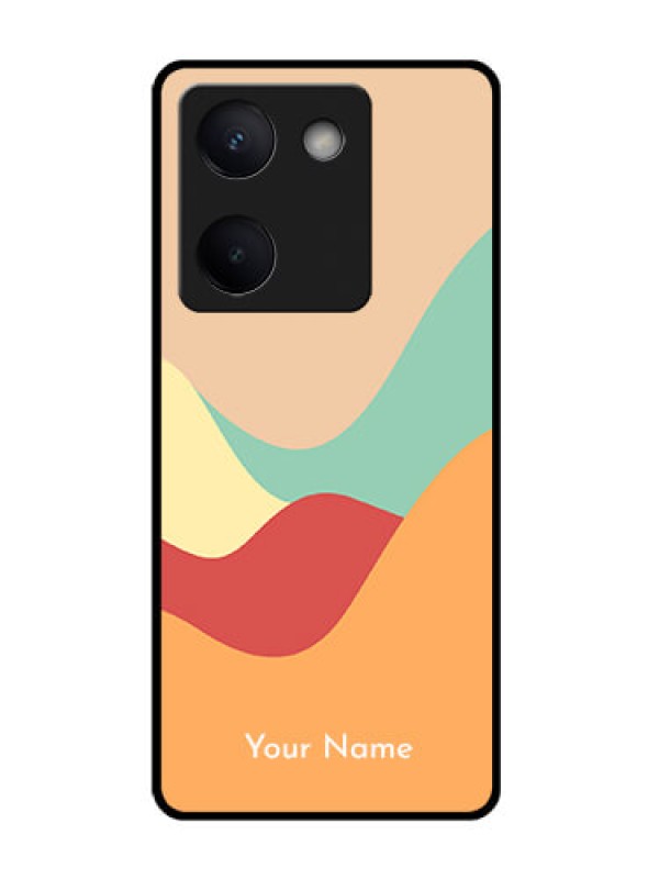 Custom Vivo Y200 Pro 5G Custom Glass Phone Case - Ocean Waves Multi - Colour Design
