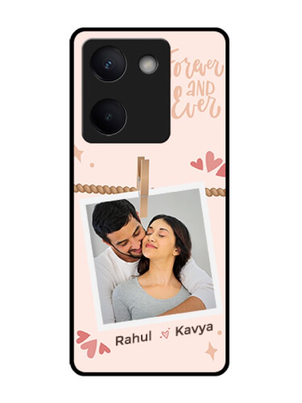 Custom Vivo Y200 Pro 5G Custom Glass Phone Case - Forever And Ever Love Design