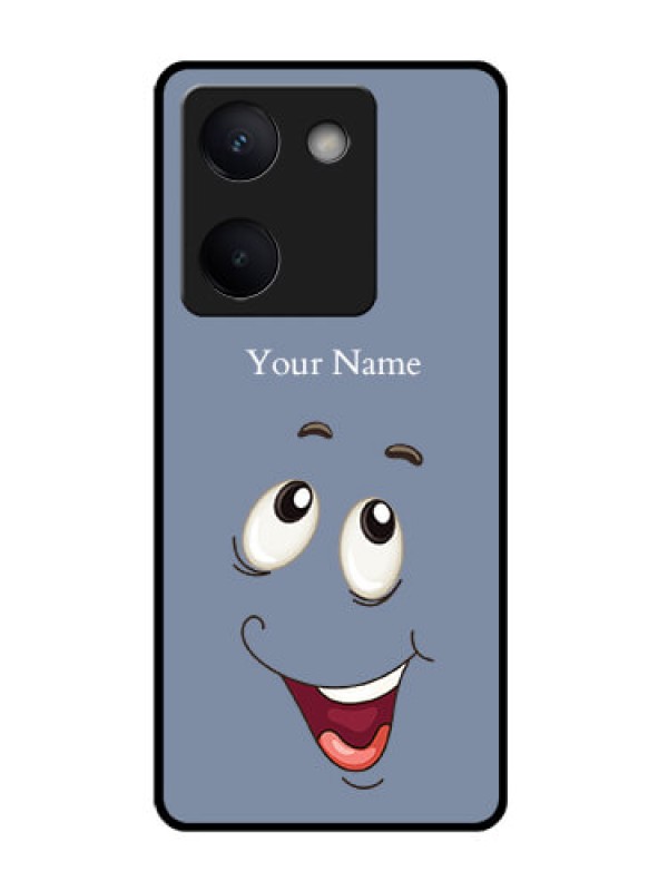 Custom Vivo Y200 Pro 5G Custom Glass Phone Case - Laughing Cartoon Face Design