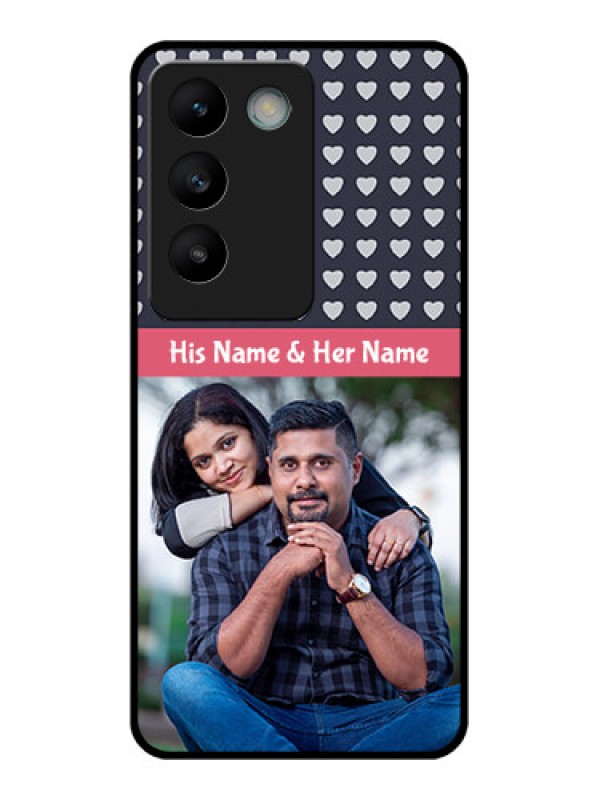 Custom Vivo Y200E 5G Custom Glass Phone CaseLove Symbols Design