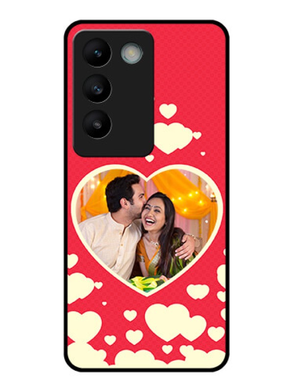 Custom Vivo Y200E 5G Custom Glass Phone CaseLove Symbols Phone Cover Design