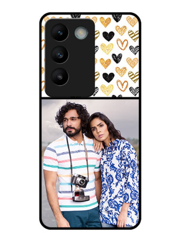 Custom Vivo Y200E 5G Custom Glass Phone CaseLove Symbol Design