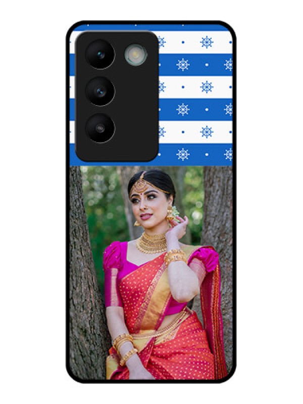 Custom Vivo Y200E 5G Custom Glass Phone CaseSnow Pattern Design
