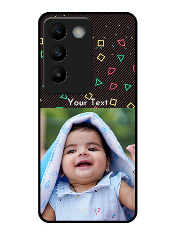 Custom Vivo Y200E 5G Custom Glass Phone CaseWith Confetti Birthday Design