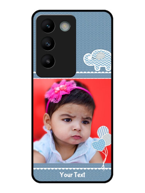 Custom Vivo Y200E 5G Custom Glass Phone CaseWith Kids Pattern Design