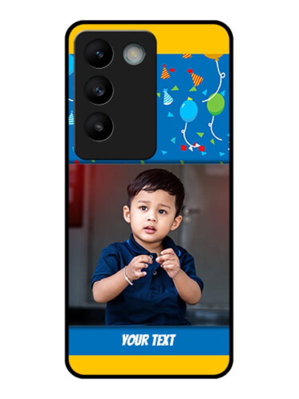 Custom Vivo Y200E 5G Custom Glass Phone CaseBirthday Wishes Design