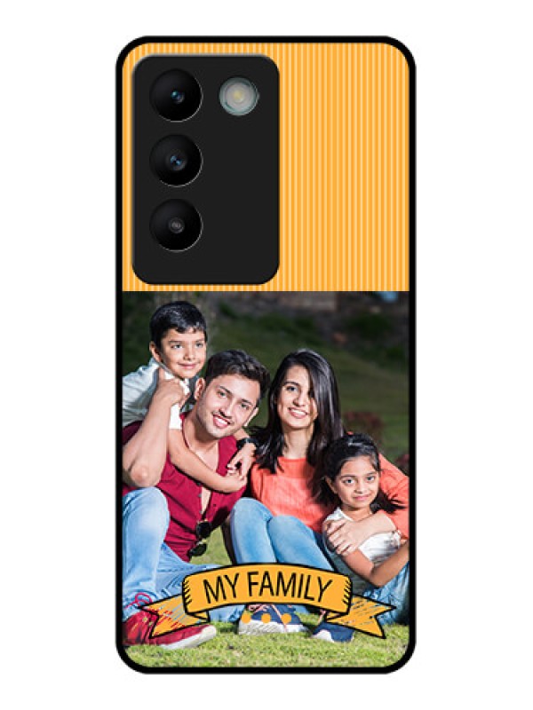 Custom Vivo Y200E 5G Custom Glass Phone CaseMy Family Design