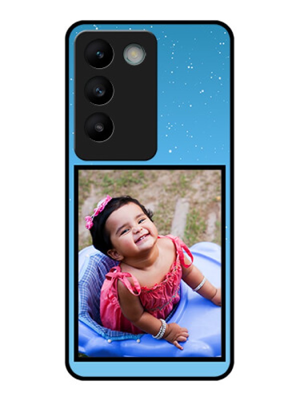 Custom Vivo Y200E 5G Custom Glass Phone CaseWave Pattern Colorful Design