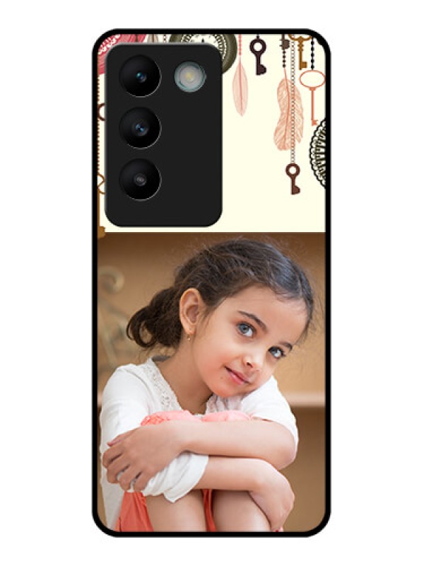 Custom Vivo Y200E 5G Custom Glass Phone CaseBoho Style Design