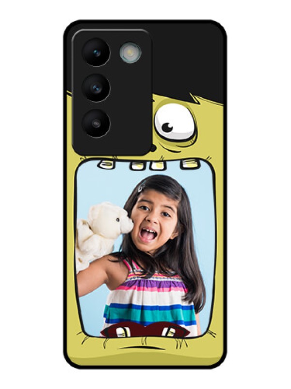 Custom Vivo Y200E 5G Custom Glass Phone CaseCartoon Monster Back Case Design