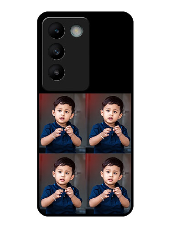 Custom Vivo Y200E 5G Custom Glass Phone Case4 Image Holder Design