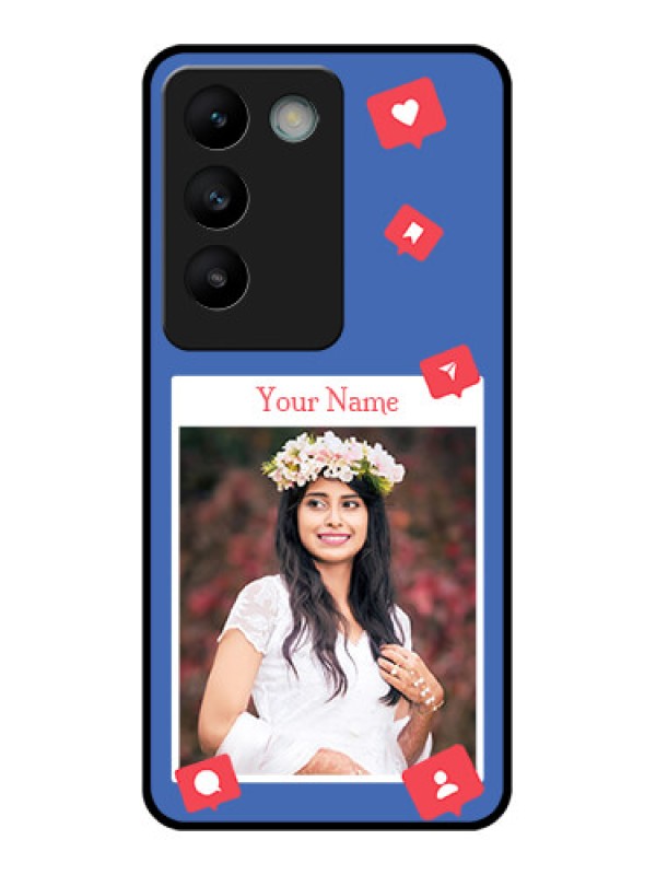 Custom Vivo Y200E 5G Custom Glass Phone CaseLike Share And Comment Design
