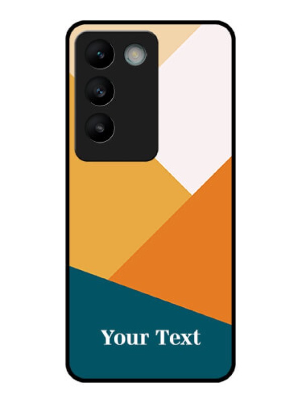 Custom Vivo Y200E 5G Custom Glass Phone CaseStacked Multi - Colour Design