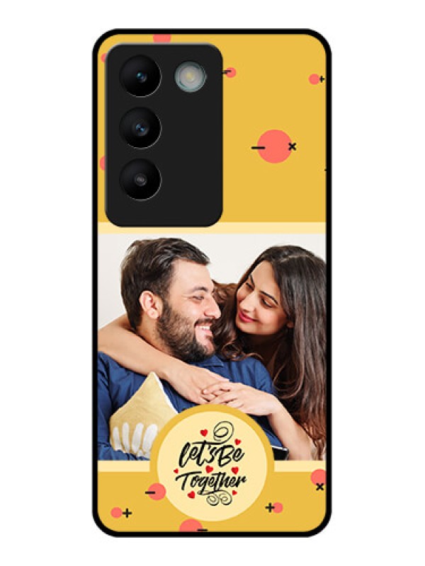 Custom Vivo Y200E 5G Custom Glass Phone CaseLets Be Together Design