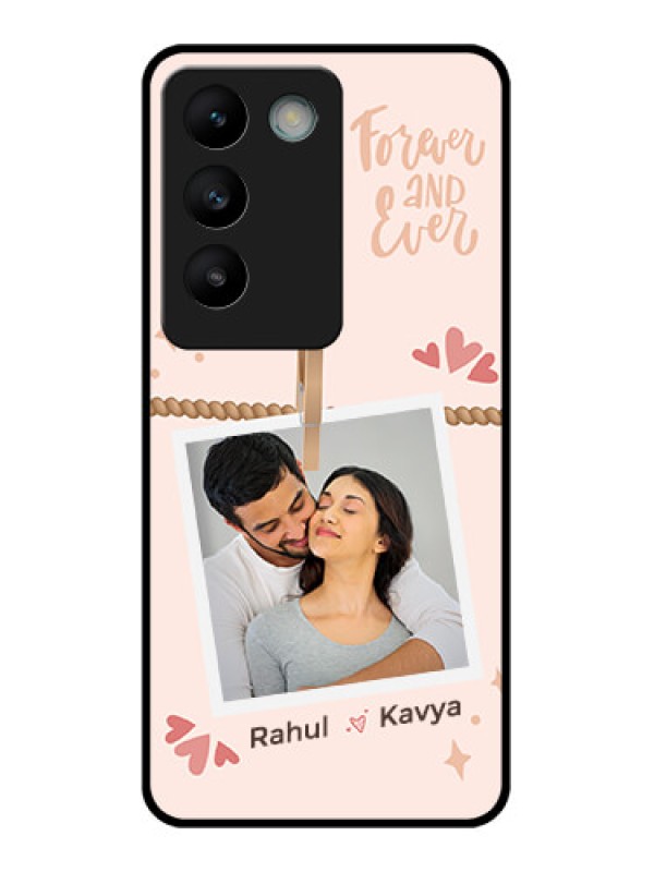 Custom Vivo Y200E 5G Custom Glass Phone CaseForever And Ever Love Design