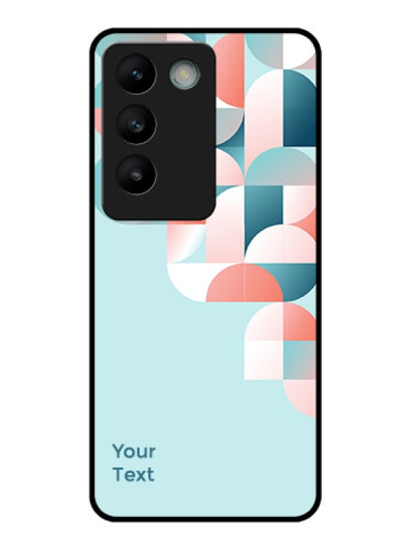 Custom Vivo Y200E 5G Custom Glass Phone CaseStylish Semi - Circle Pattern Design