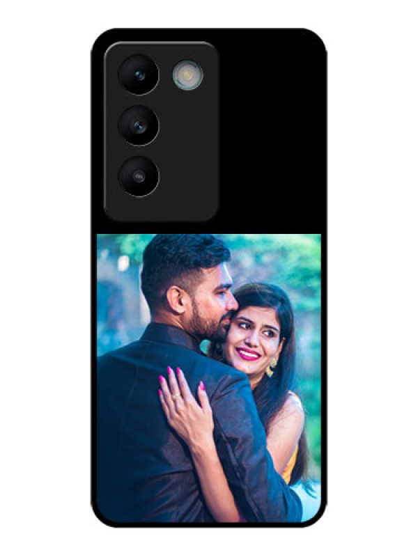 Custom Vivo Y200E 5G Custom Glass Phone Case - Upload Full Picture With Custom Color Design