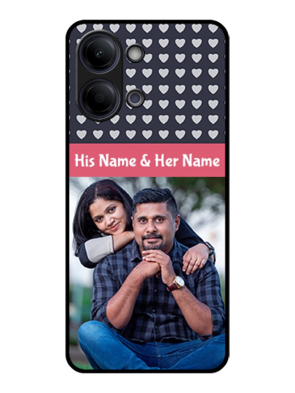 Custom Vivo Y21 5G Custom Glass Phone Case - Love Symbols Design