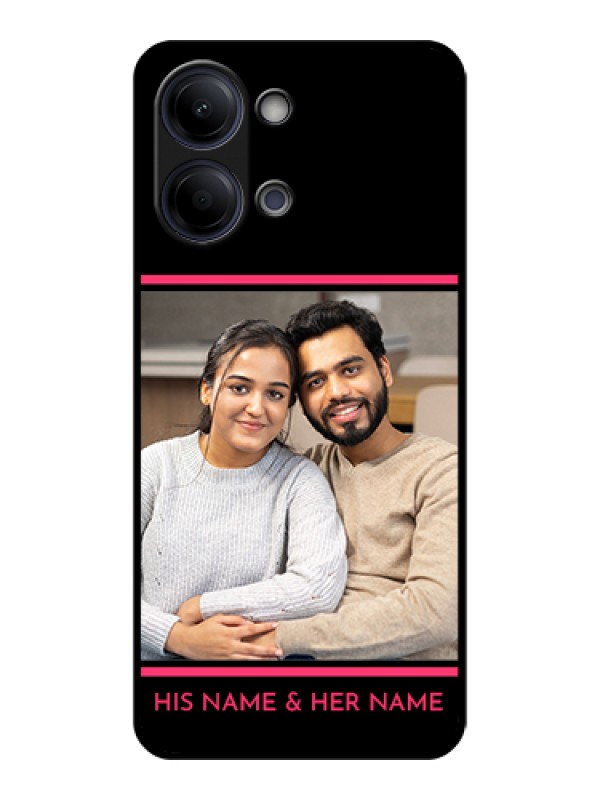 Custom Vivo Y21 5G Custom Glass Phone Case - With Add Text Design