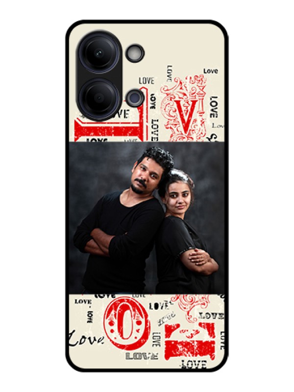 Custom Vivo Y21 5G Custom Glass Phone Case - Trendy Love Design Case