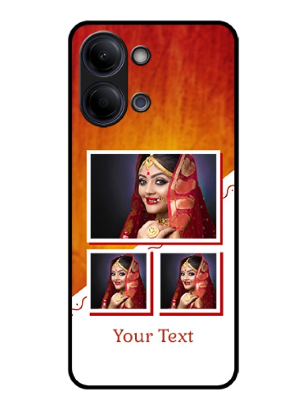 Custom Vivo Y21 5G Custom Glass Phone Case - Wedding Memories Design