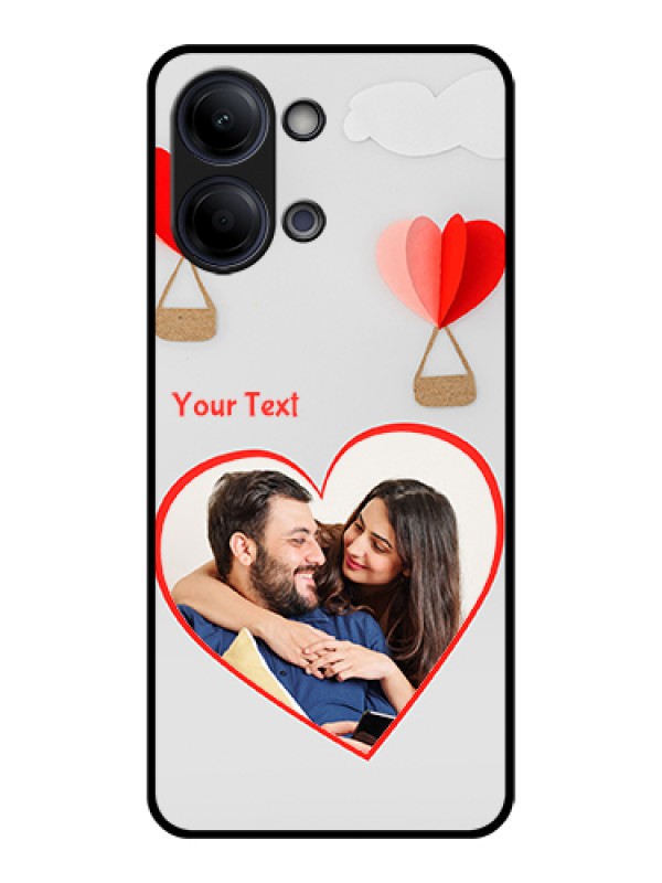 Custom Vivo Y21 5G Custom Glass Phone Case - Parachute Love Design