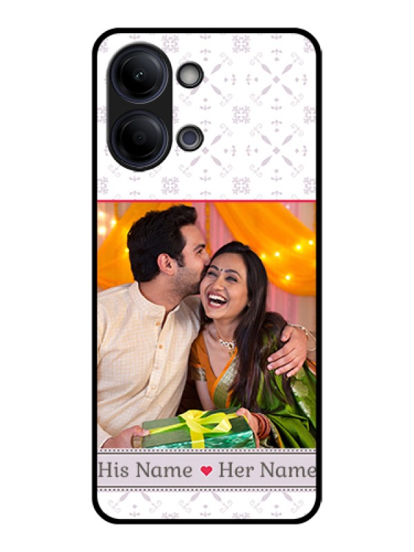 Custom Vivo Y21 5G Custom Glass Phone Case - With Photo And Ethnic Design