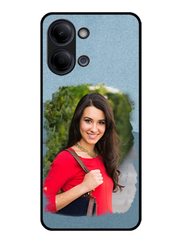 Custom Vivo Y21 5G Custom Glass Phone Case - Grunge Line Art Design