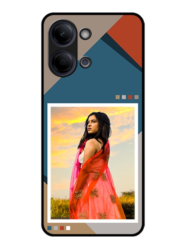 Custom Vivo Y21 5G Custom Glass Phone Case - Retro Color Pallet Design