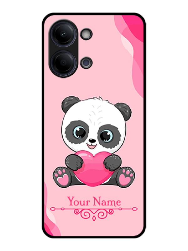 Custom Vivo Y21 5G Custom Glass Phone Case - Cute Panda Design