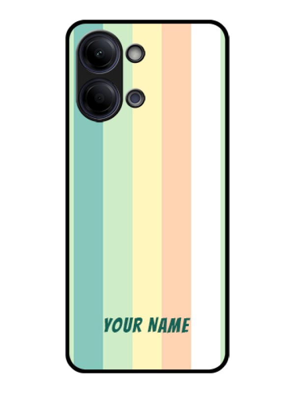 Custom Vivo Y21 5G Custom Glass Phone Case - Multi - Colour Stripes Design