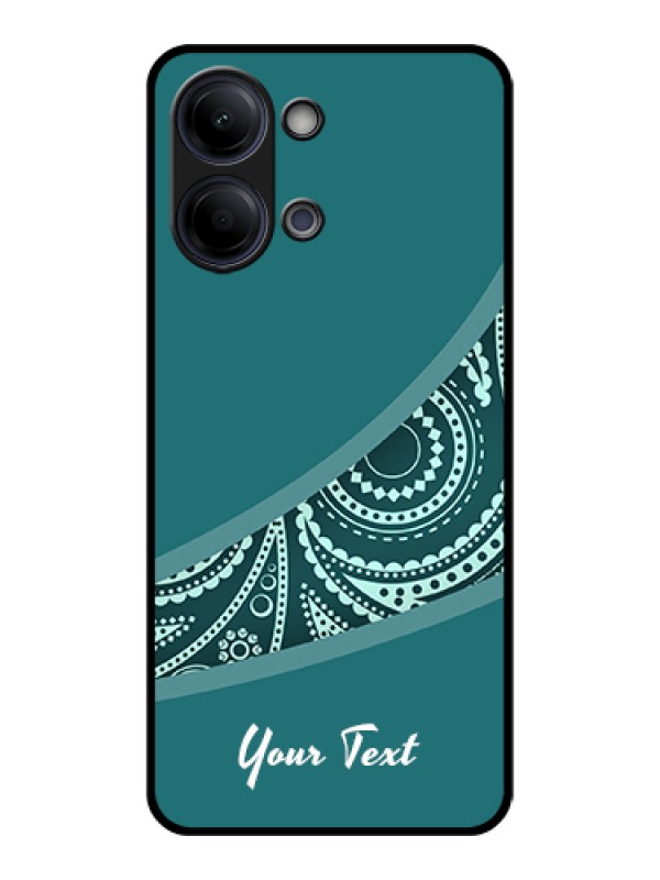 Custom Vivo Y21 5G Custom Glass Phone Case - Semi Visible Floral Design