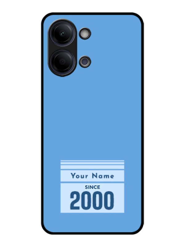 Custom Vivo Y21 5G Custom Glass Phone Case - Custom Year Of Birth Design